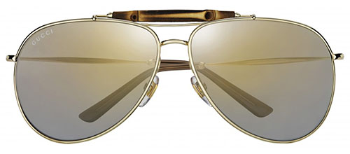 gafas de sol gucci bamboo dorada